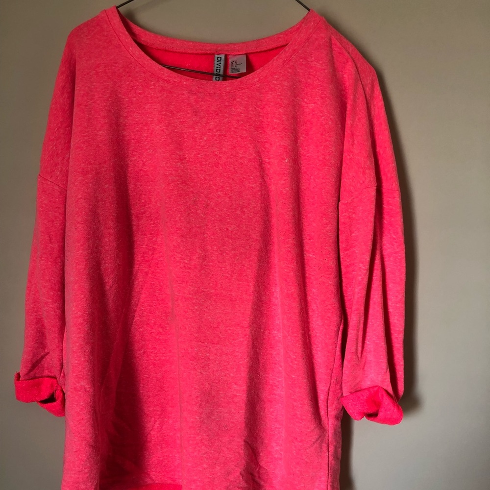 neon pink sweater